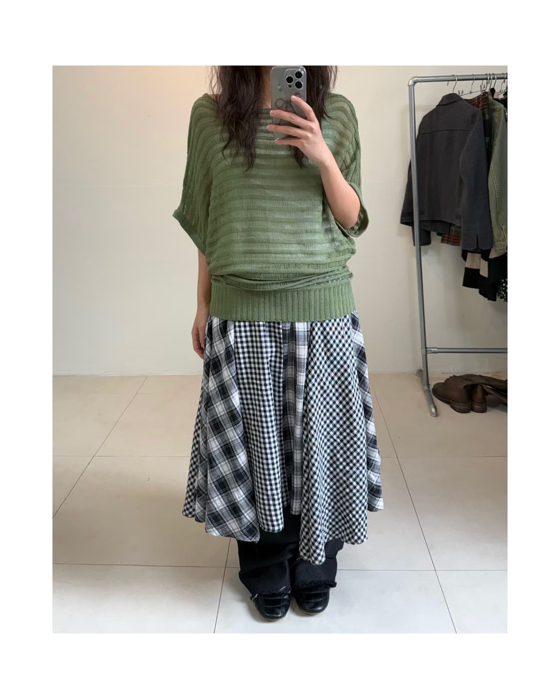 빈티지 레이어드 티셔츠 상품이미지1