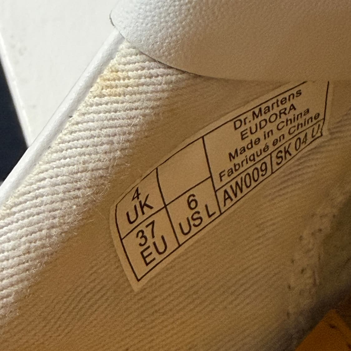 [230mm] 닥터마틴 유도라 테슬로퍼 화이트 상품이미지10