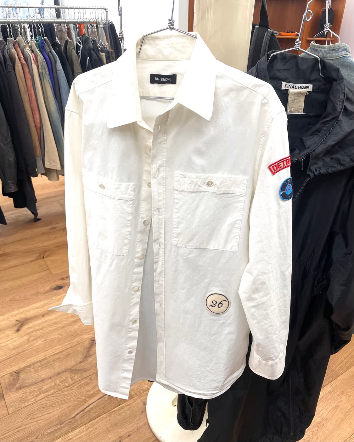 [46] 라프시몬스 16FW 패치워크 셔츠 상품이미지1