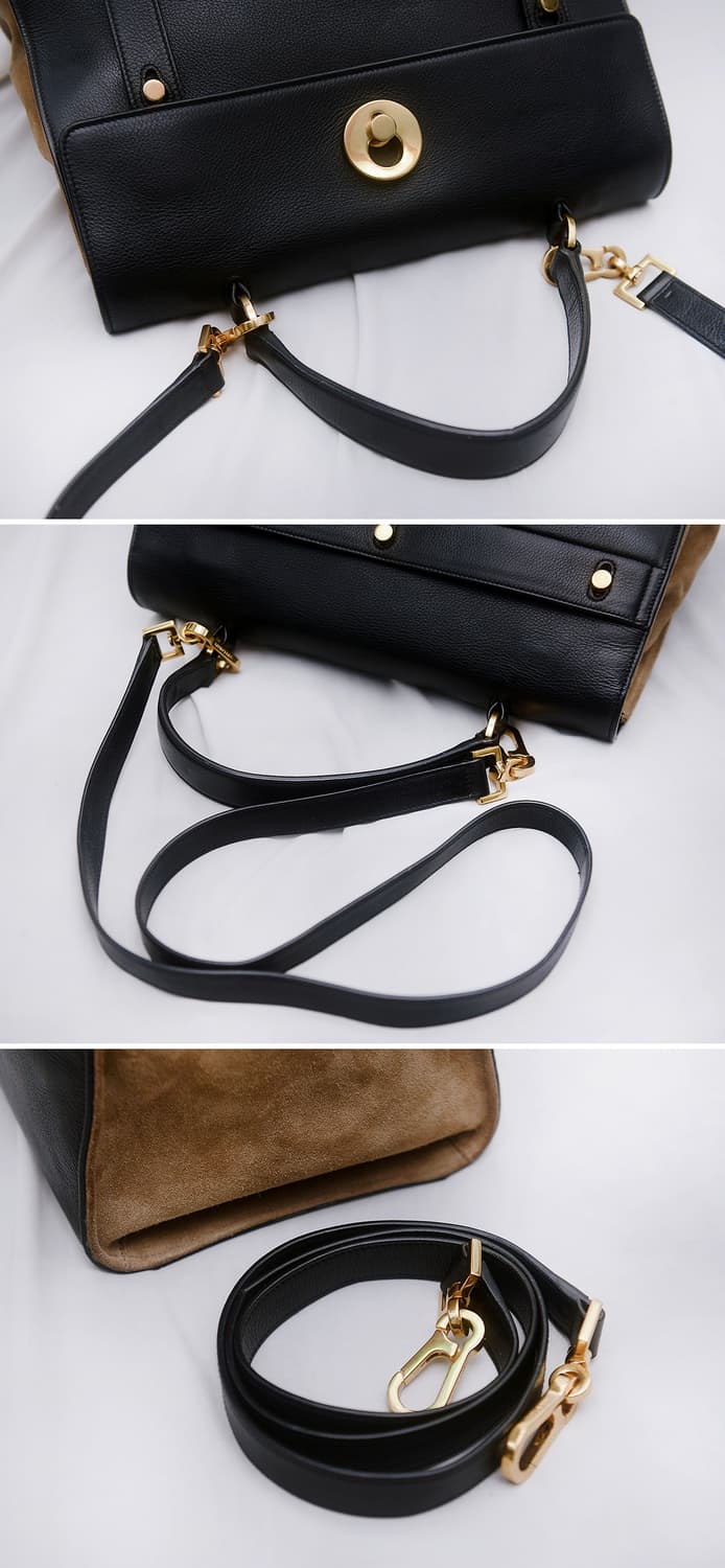 생로랑 (YSL) 삭 뮤즈 투 블랙브라운 2웨이 (토트.숄더.크로스) 상품이미지4