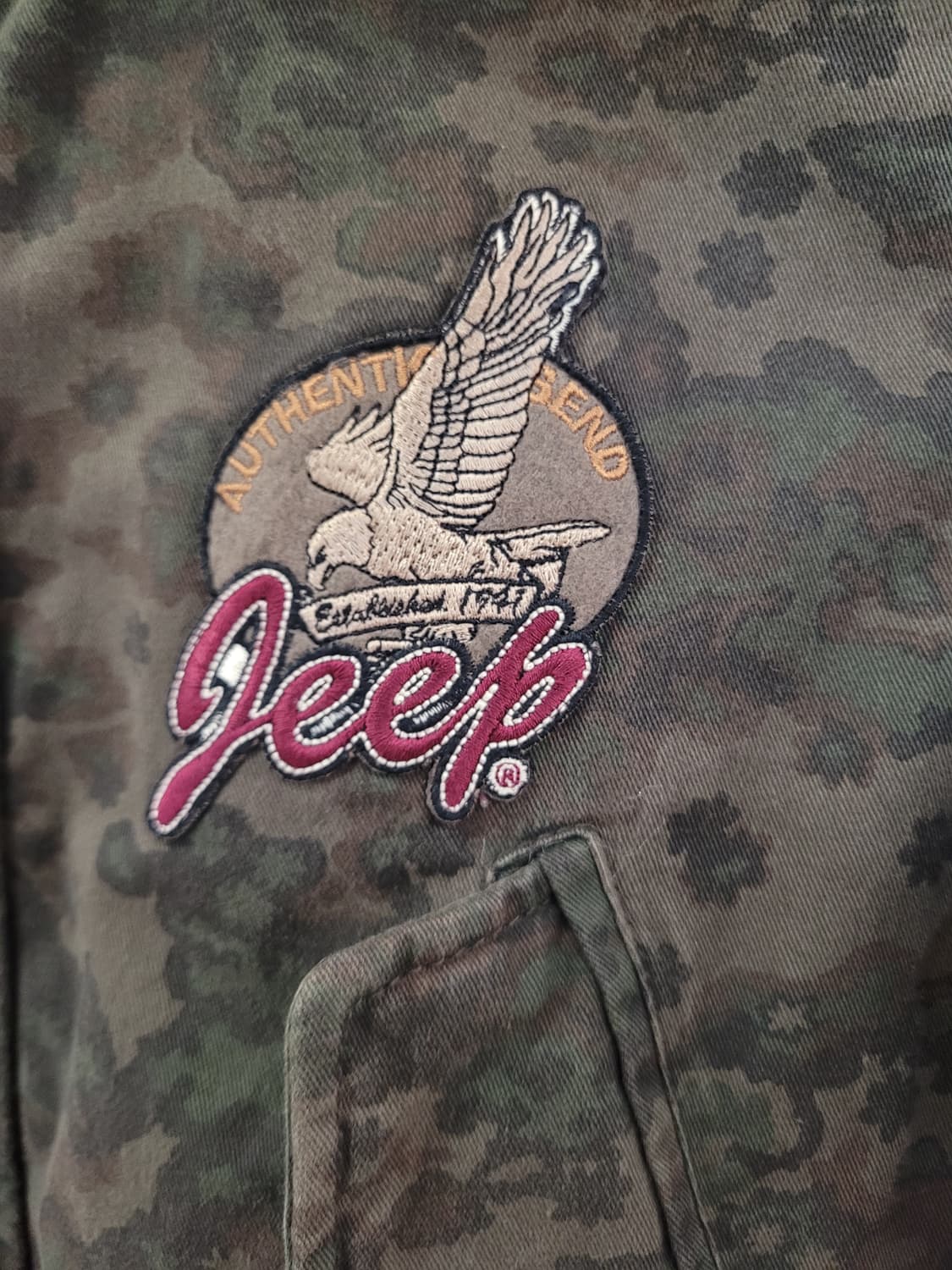 Jeep 지프 카모 후드 야상 점퍼 남녀공용 L사이즈 밀리터리 상품이미지5