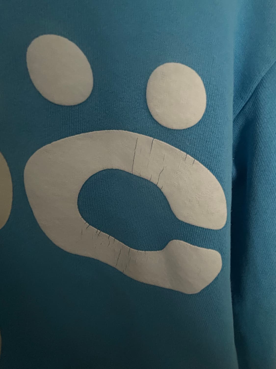 스투시 x CPFM 8볼 피그먼트 다이드 후드 블루  상품이미지3