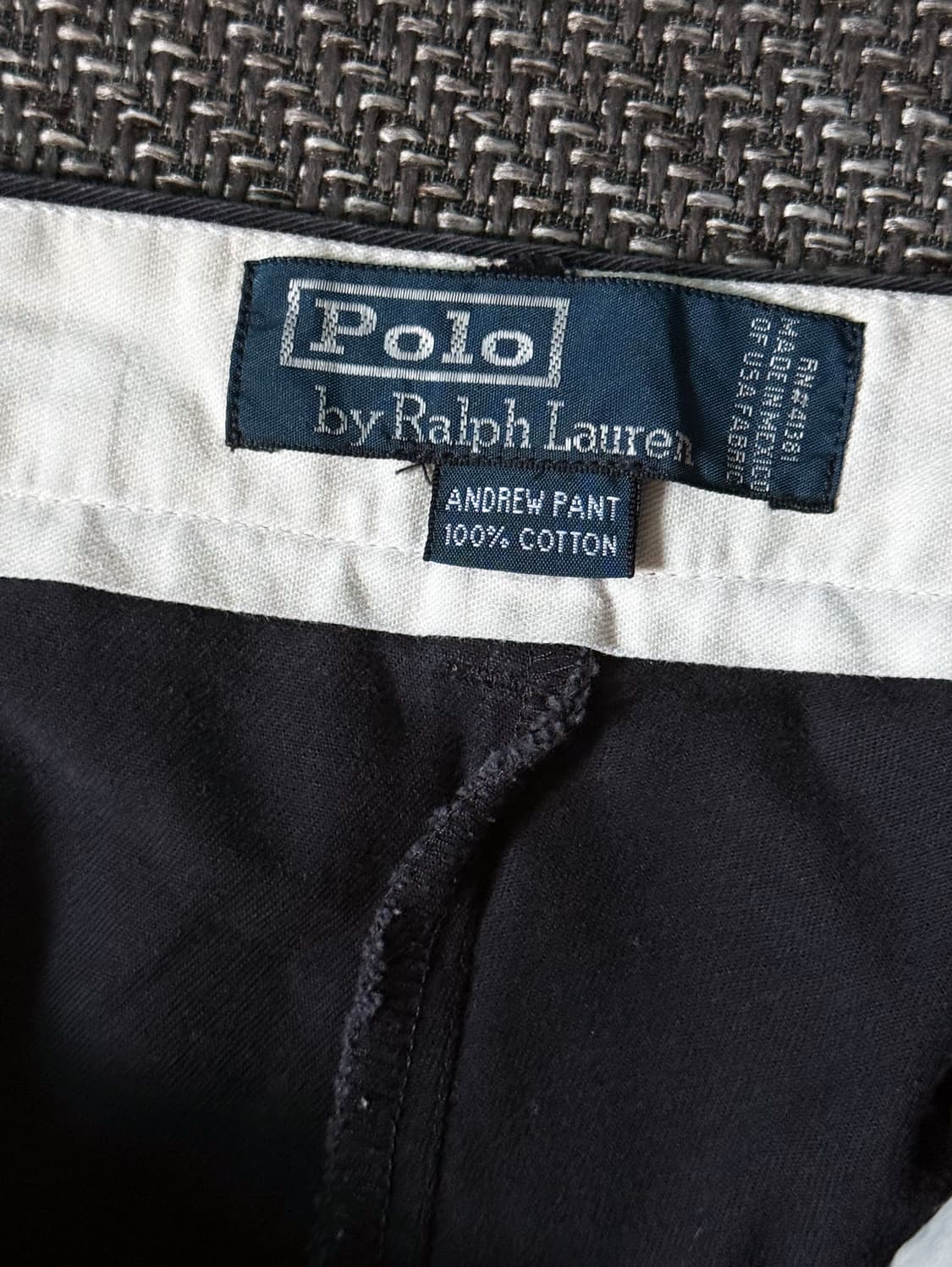 (34) 90s 폴로 랄프로렌 앤드류 더블 플리츠 치노 팬츠 상품이미지4