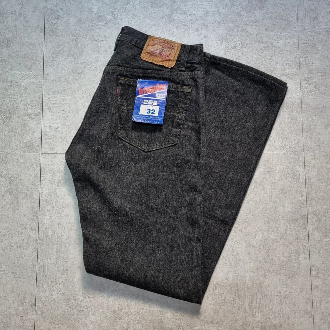 90s USA 리바이스 501 흑청 32/34 irregular 준신품 상품이미지1