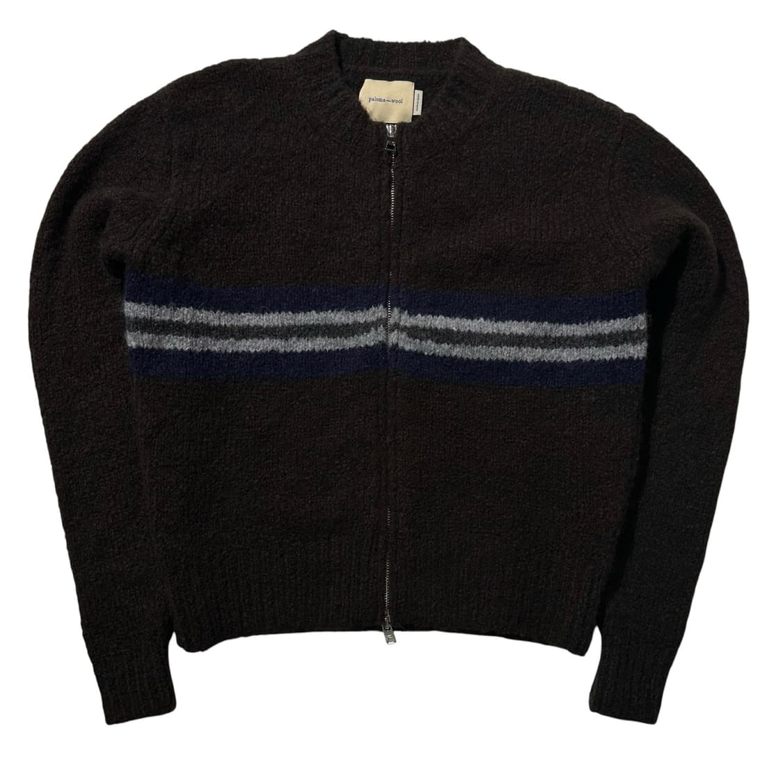 (매장판) 25fw 팔로마울 울 알파카 니트 집업  상품이미지3
