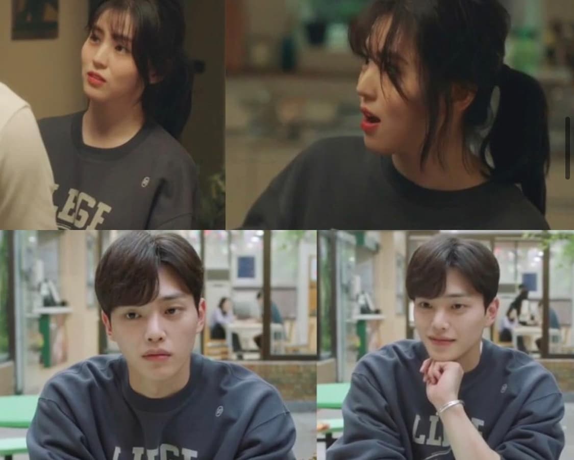 RECTO(렉토)LLEGE 로고 멜란지 그레이 스웻 상품이미지2