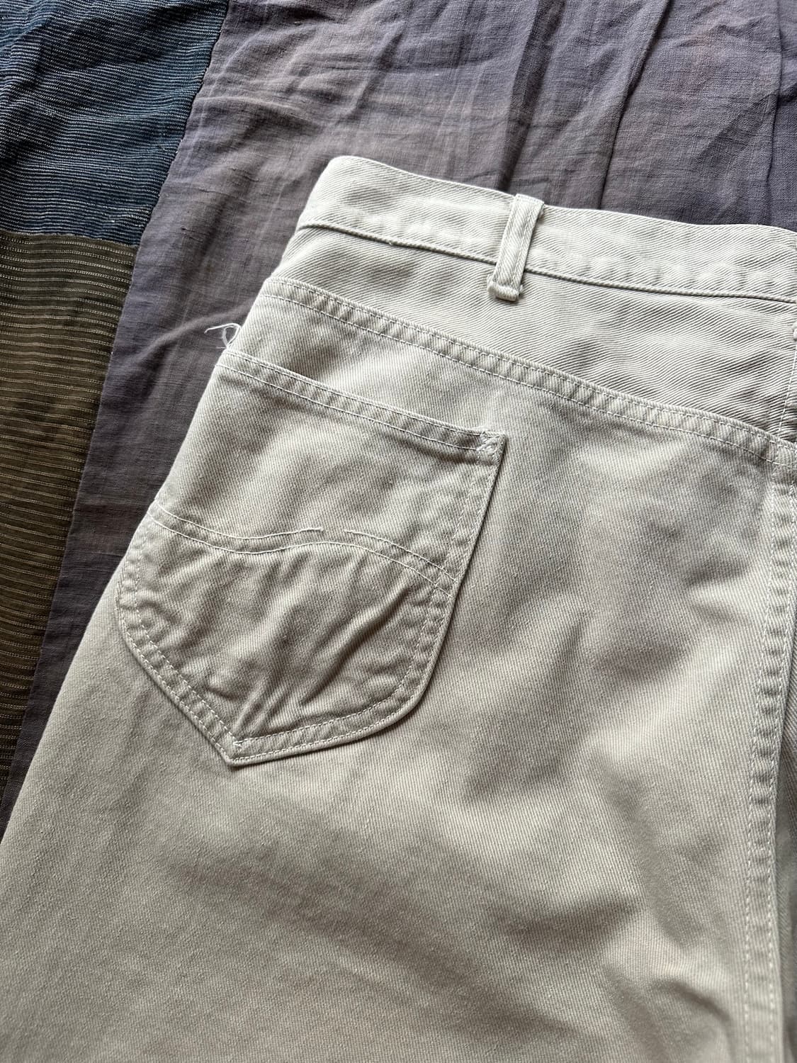 60s 70s USA LEE 200Z White Denim Pants 상품이미지7