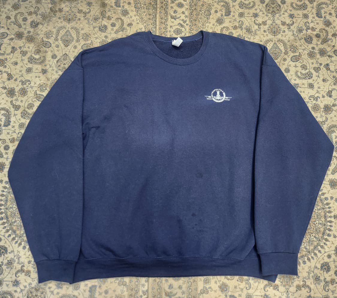 JERZEES 네이비 프린팅 맨투맨 2XL (115-120) 상품이미지1