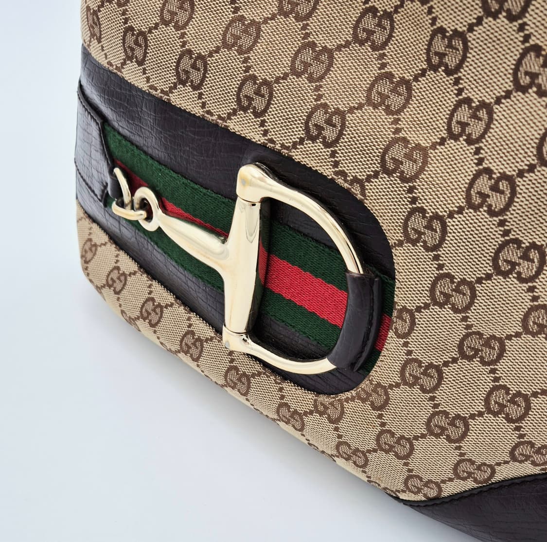 구찌 슈프림 홀스빗 GG 캔버스 호보백 상품이미지4