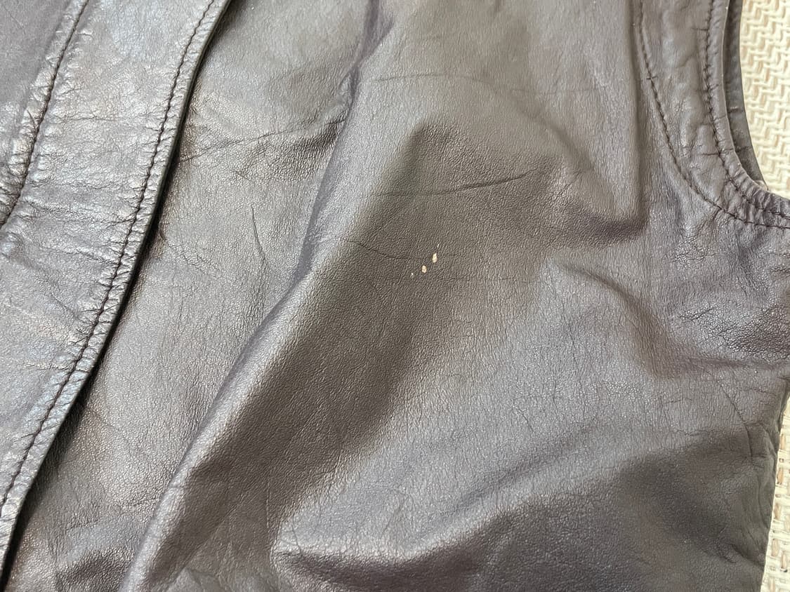 빈티지 REGINA 양가죽 레더 베스트  J03922 상품이미지3