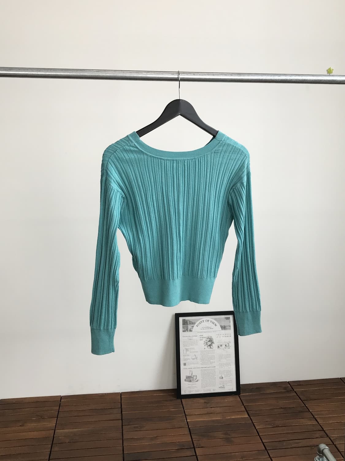 'Gu' Mint Acrylic Cardigans 상품이미지4