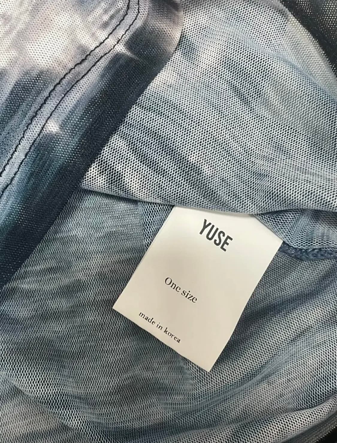 유즈 MESH FULL PRINT T-SHIRT - BLUE 상품이미지3