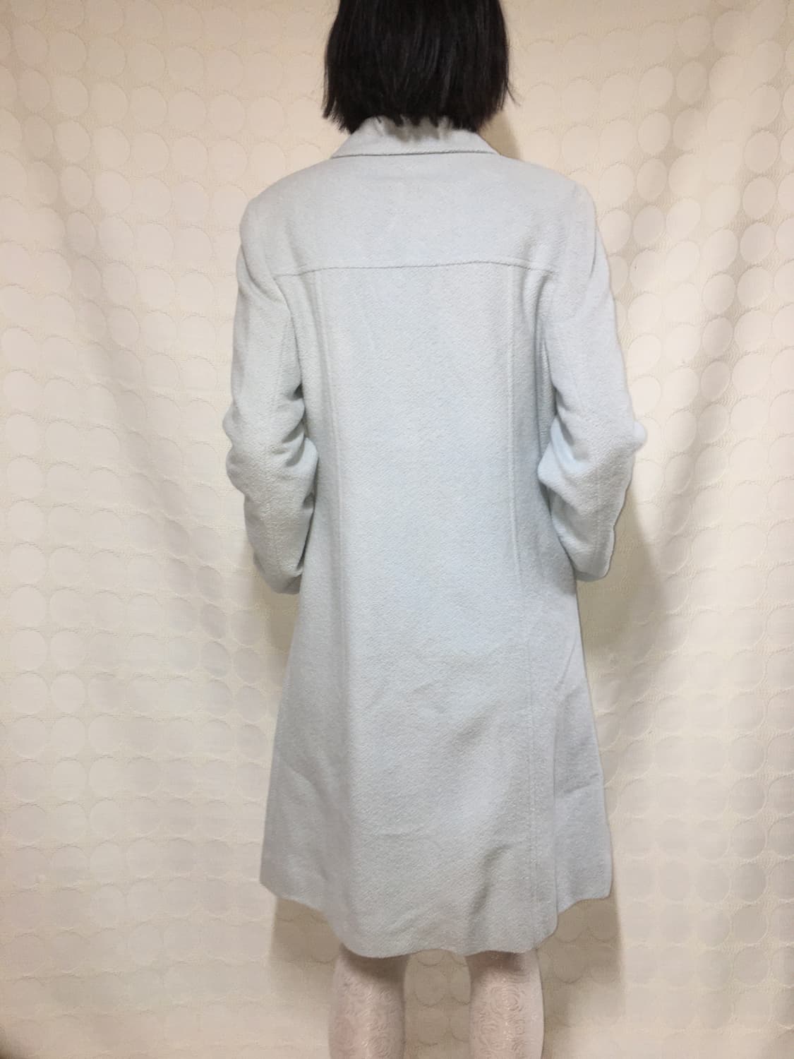 Courreges울 실크 민트블루 코트 상품이미지3