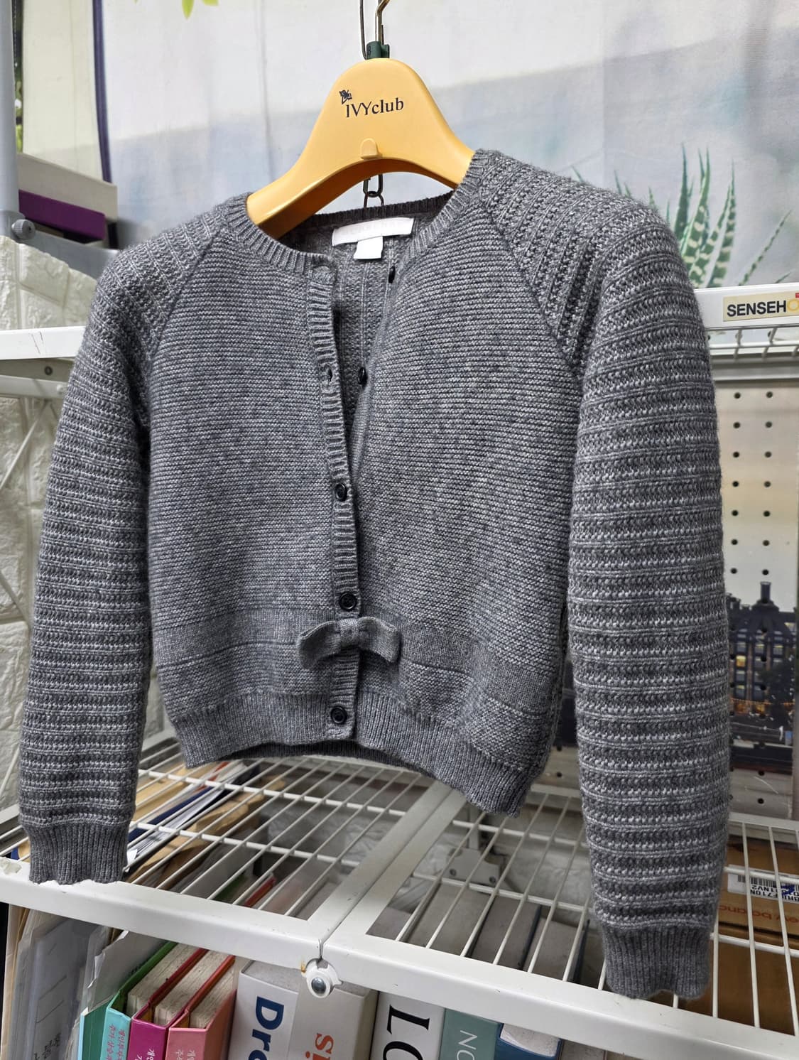 버버리 칠드런 키즈니트 3Y 리본 가디건 스웨터 WM02 상품이미지2