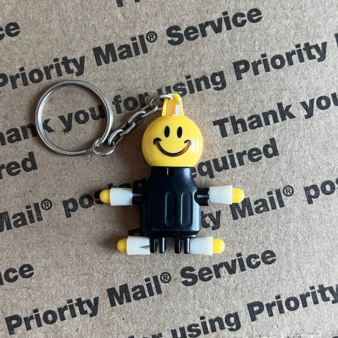 90s vtg Smiley Robot Keyring 상품이미지2