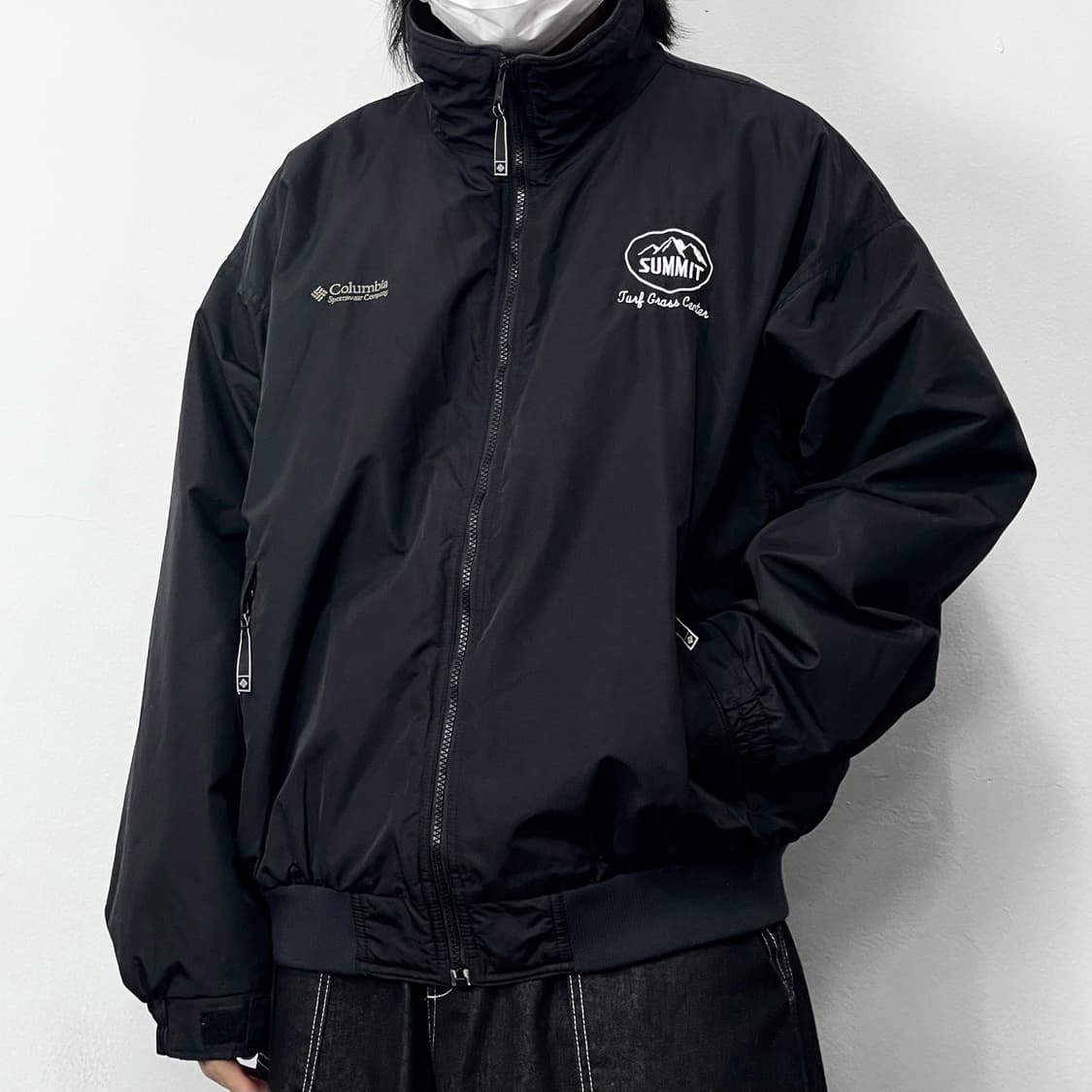 XL(2XL) 콜롬비아 오버사이즈 블랙 써밋 봄버자켓 상품이미지1