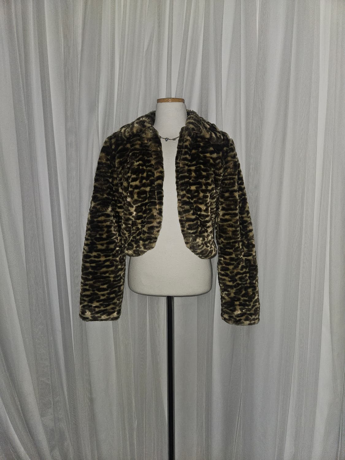 S.T.Y 레오파드 호피 히메 오네갸루 퍼자켓 상품이미지1