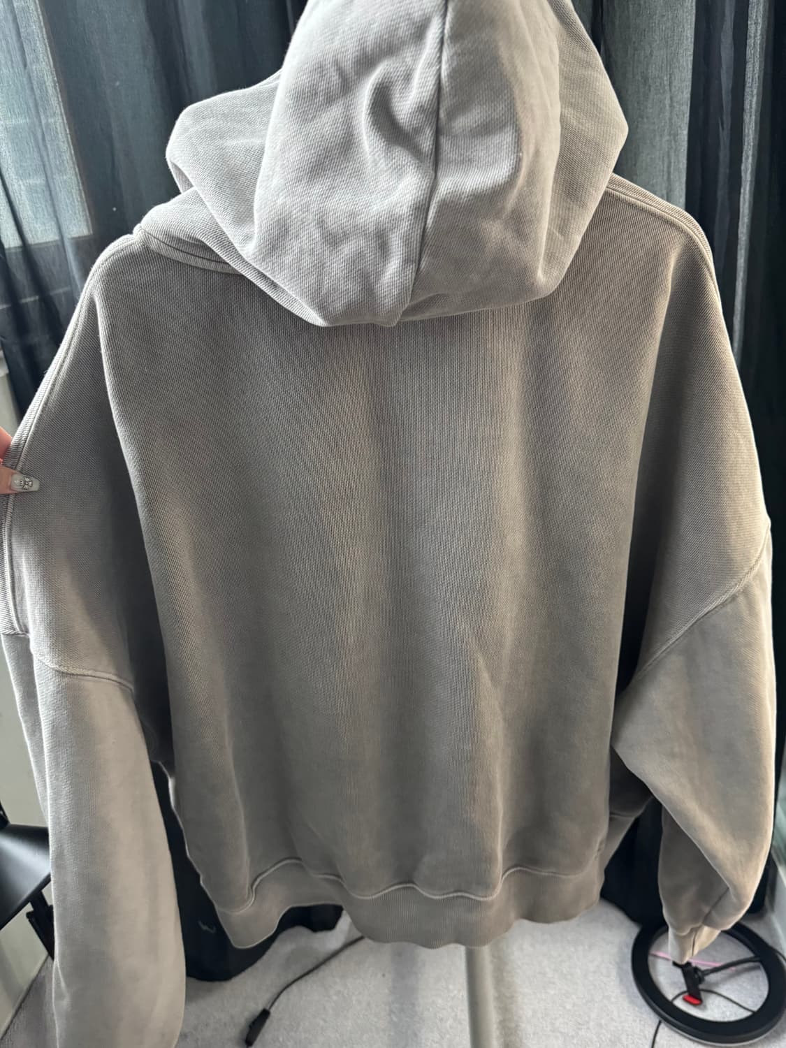 글로니 G CLASSIC WASHED BOXY ZIP UP (GRAY) 상품이미지3