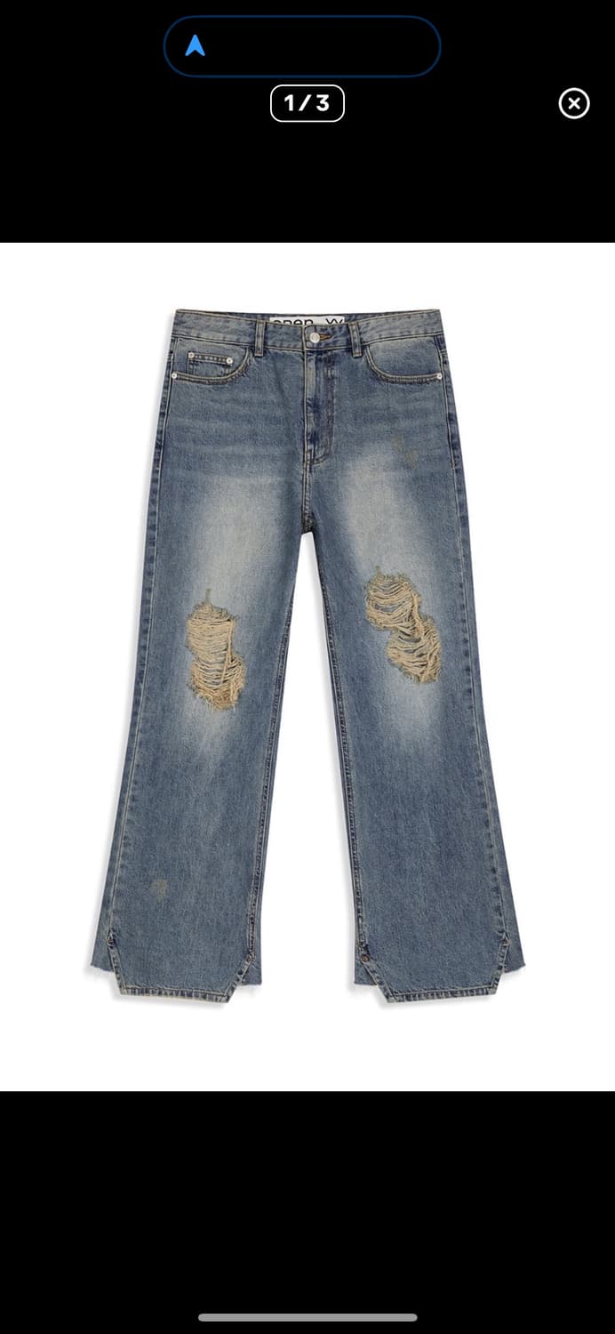 openyy 오픈 와이와이 루즈 스트레이트 데님 진 s 새상품 상품이미지1