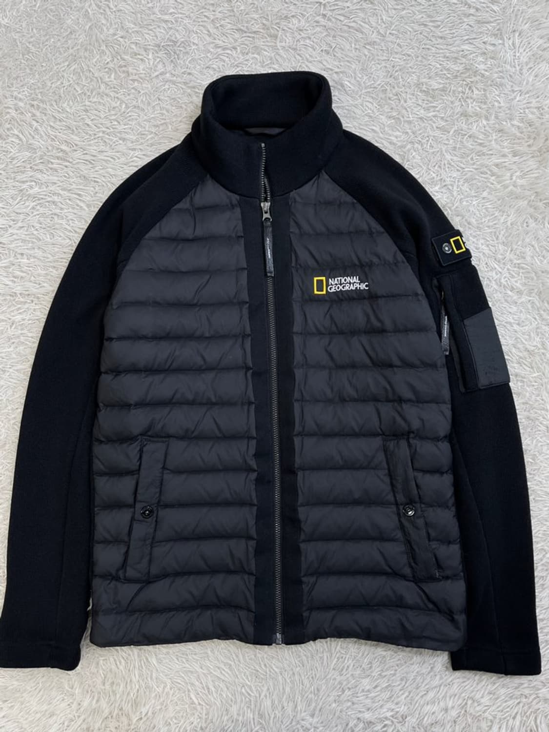 내셔널지오그래픽 패딩 니트 집업/#526 상품이미지1