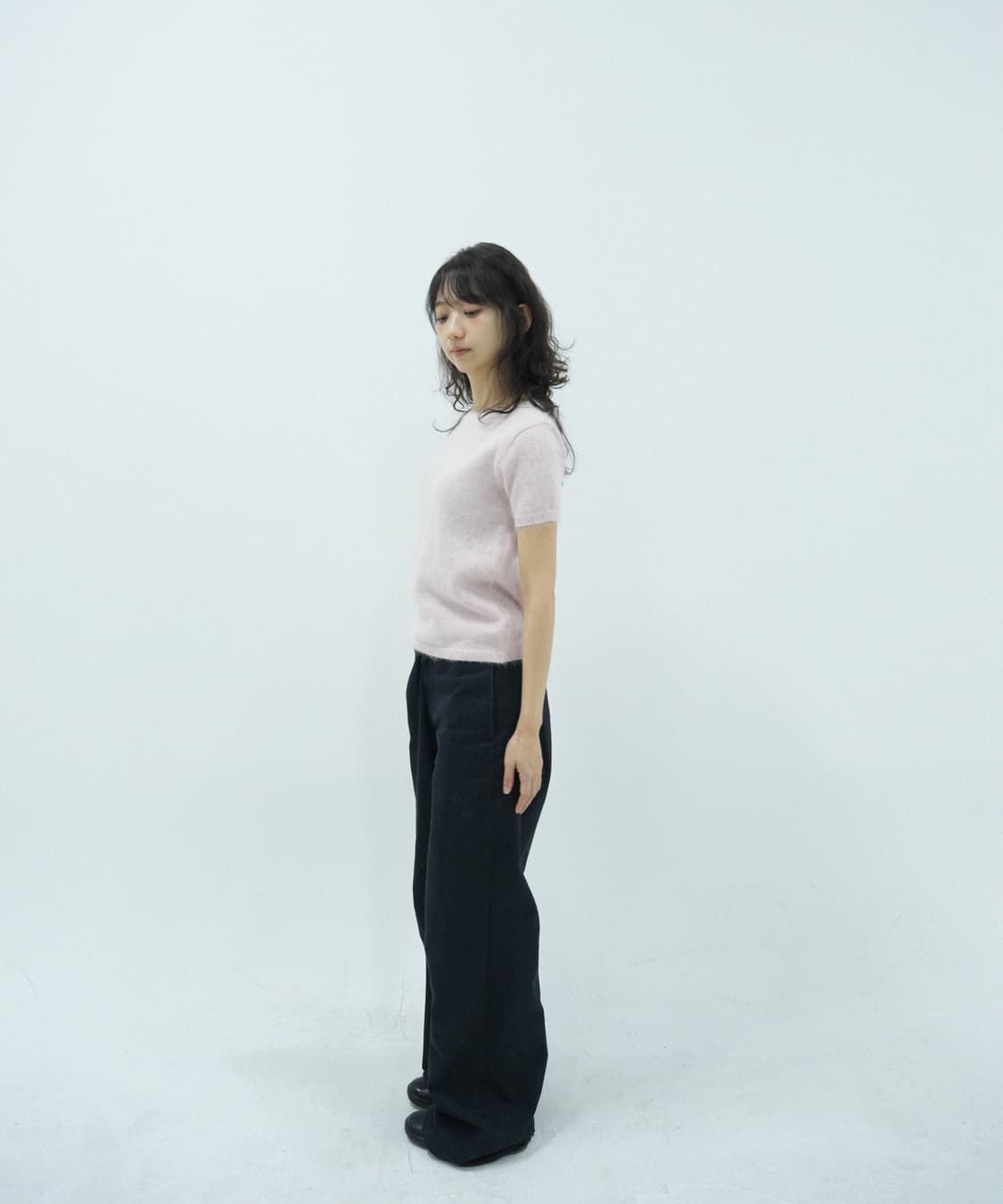핑크 울 반팔 상품이미지3