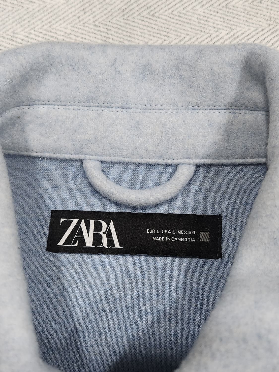 [L] 자라 zara 하늘색 블루종 자켓 여성 L 상품이미지5