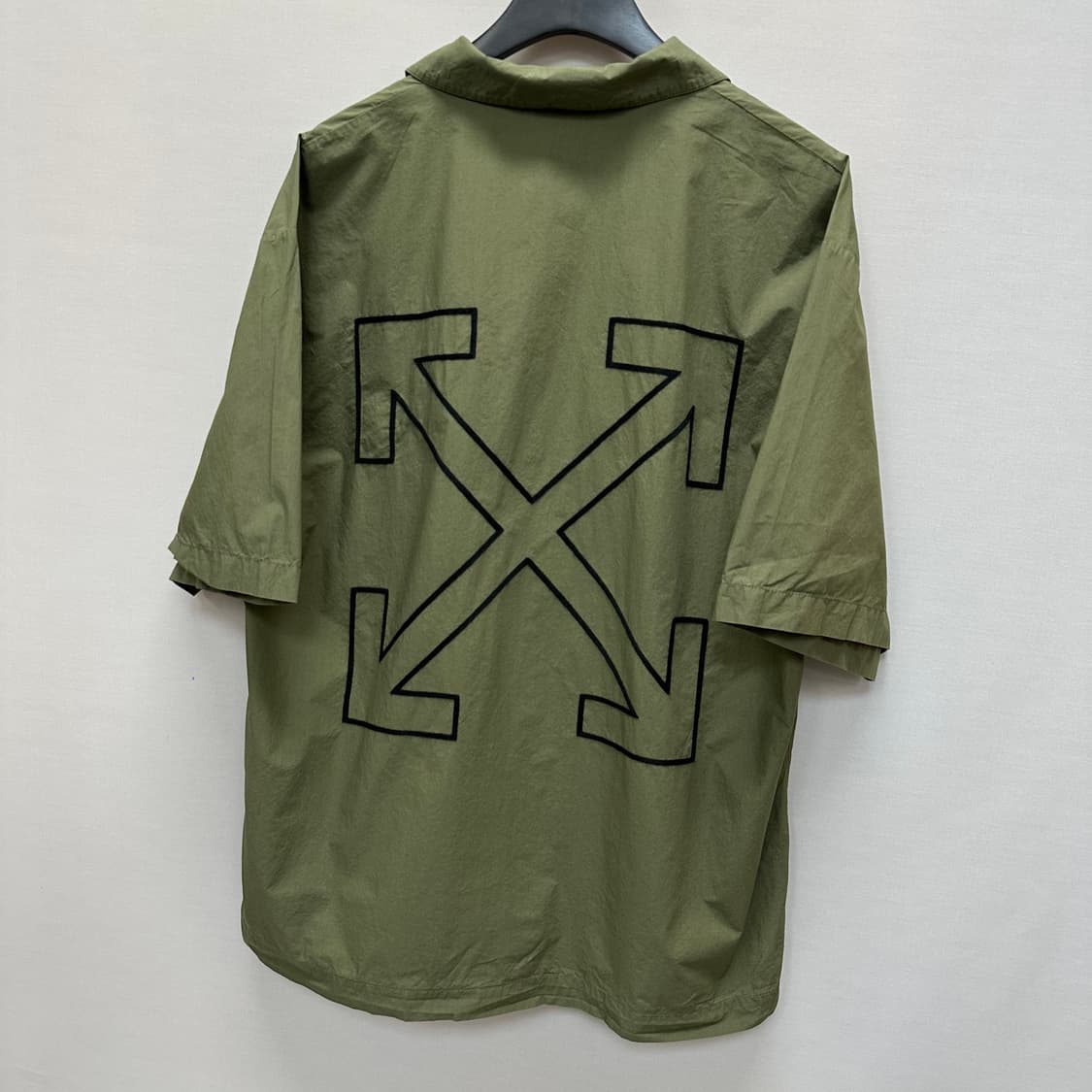 오프화이트 로고 자수 코튼 셔츠 ( 110 ) 상품이미지5