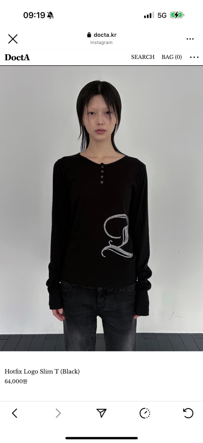 Docat 버튼티 상품이미지1