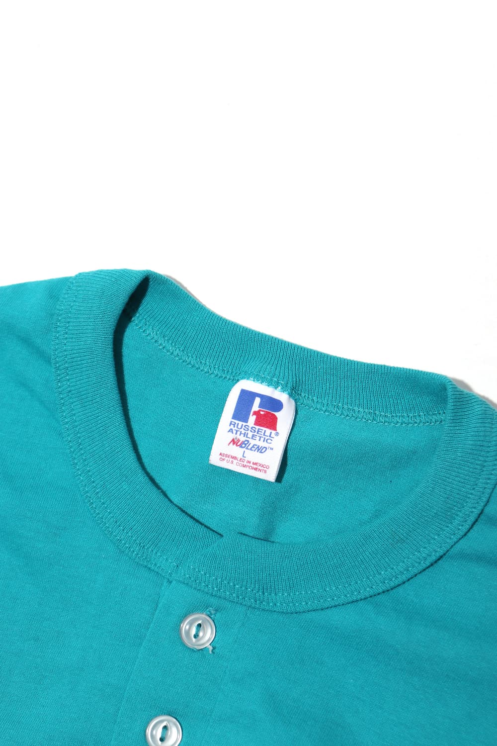 RUSSELL ATHLETIC 헨리넥 반팔 티셔츠 size L 상품이미지4