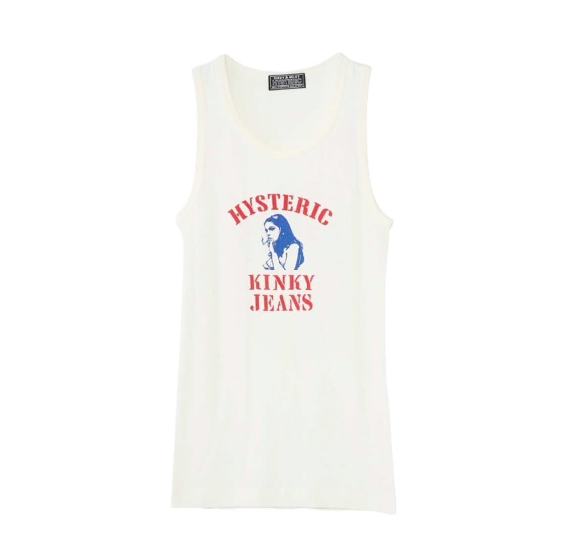 히스테릭글래머 HYS 킨키 진 탱크탑 화이트 상품이미지1