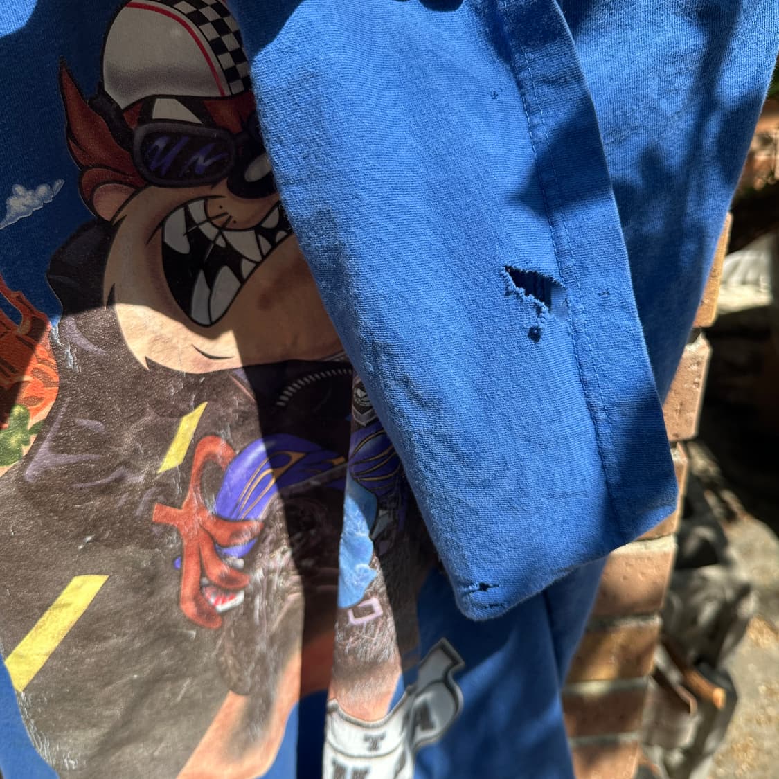 90's looney tunes taz motocyvle t shirt  상품이미지4