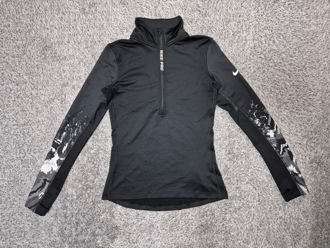 나이키 프로 여성 기모 하프 집업셔츠 L 상품이미지1