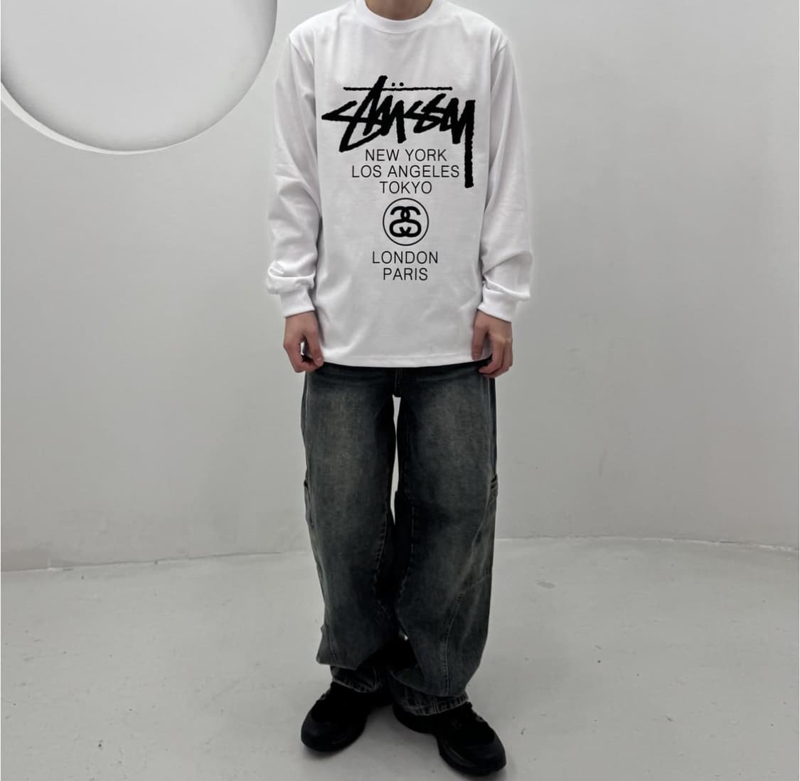 스투시 월드투어 롱슬리브 (( 새상품 )) 남녀공용 상품이미지4