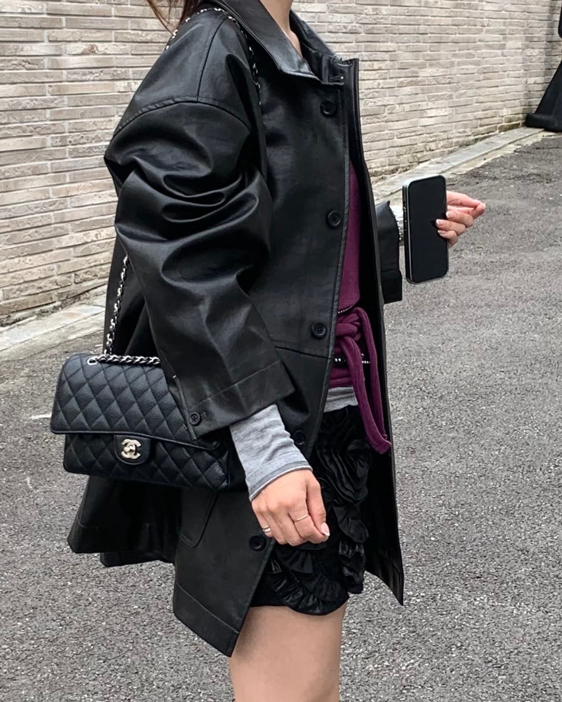 (새상품) 반원아틀리에 레더 자켓 상품이미지3