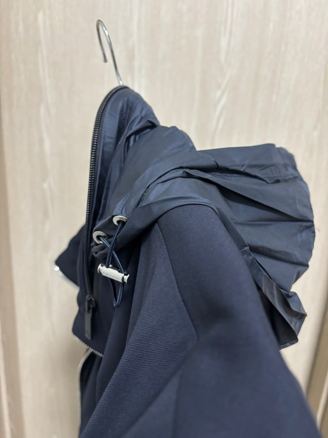 미착용)조르지오 아르마니 히든후드 울 발수 집업자켓54(105~110) 상품이미지5