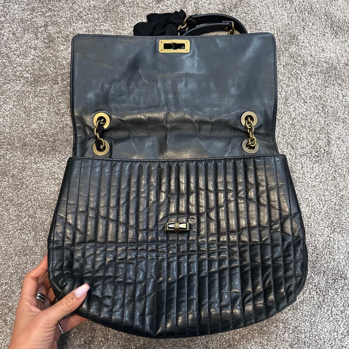 랑방 이태리랑방 퀄팅 체인 해피백(숄더백) 상품이미지4