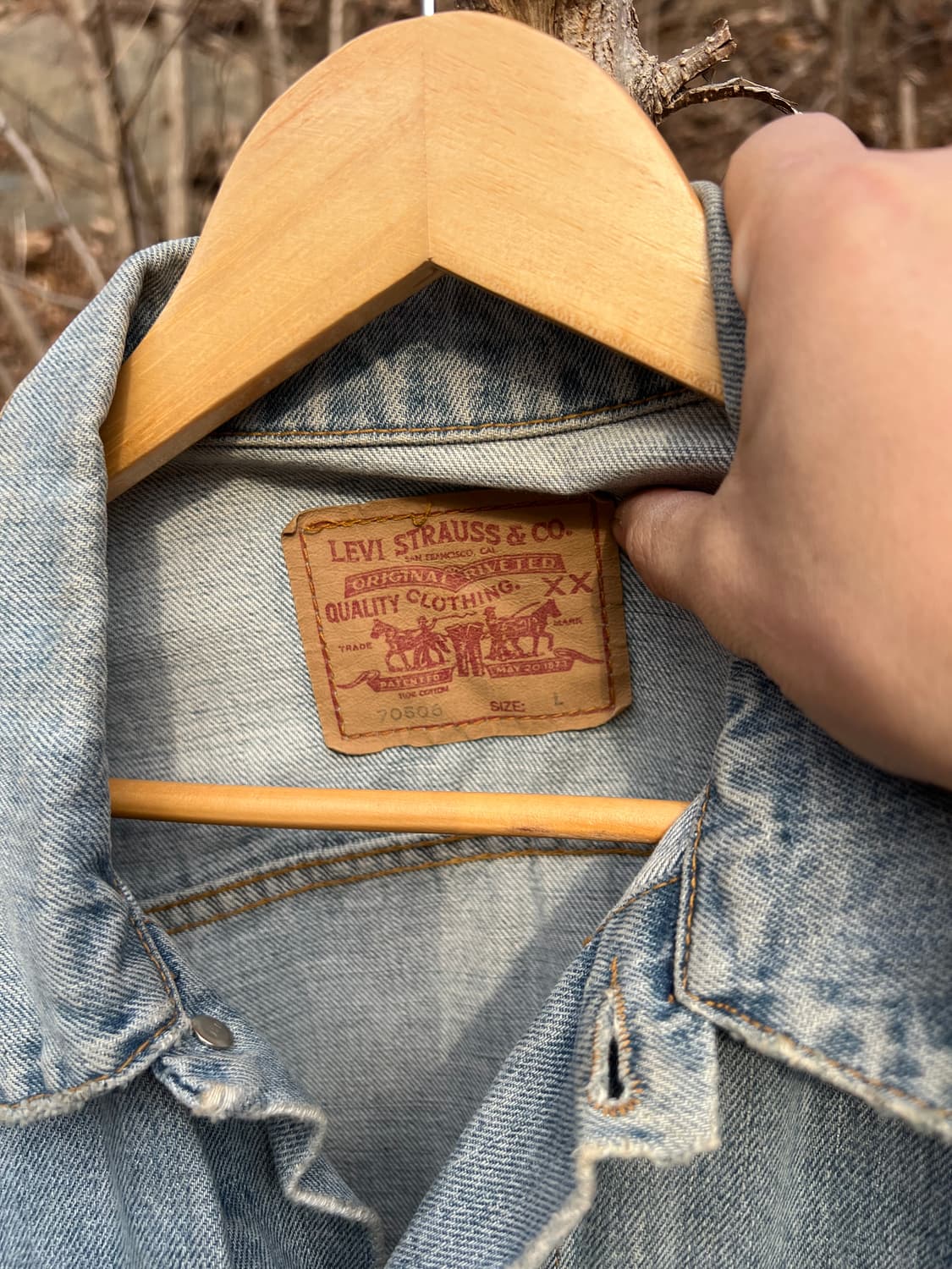 리바이스 데님 트러커 자켓 (연청 ) 상품이미지6