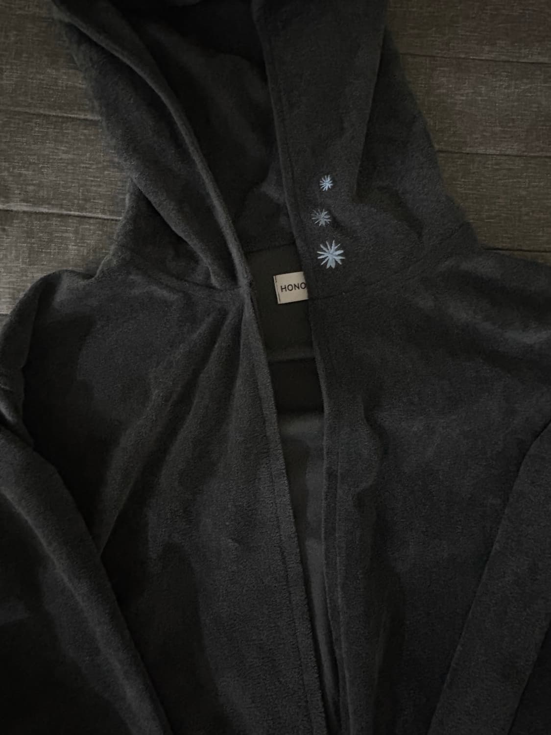 호노 리포트 후드 집업 차콜 상품이미지2
