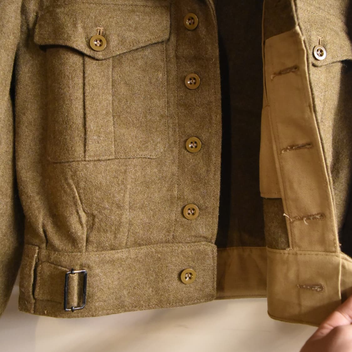 영국군 오리지널 베틀드레스 자켓 1949 패턴 (1953년 생산) 상품이미지4