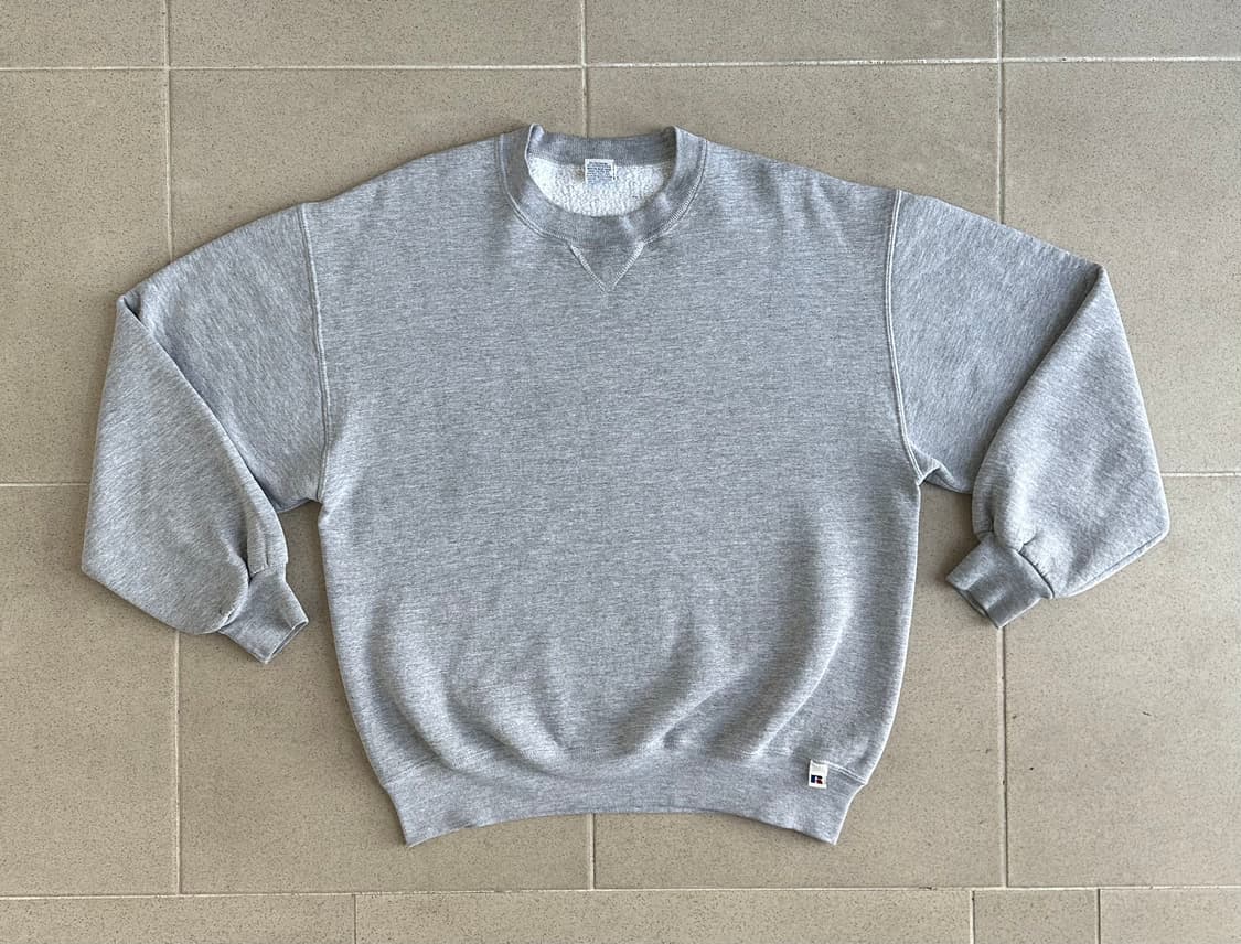 90s 빈티지 러셀 스웻셔츠 그레이 L USA 상품이미지1