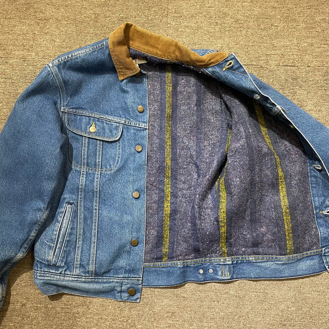(L) 80s USA Lee 리 스톰라이더 데님 자켓 상품이미지9