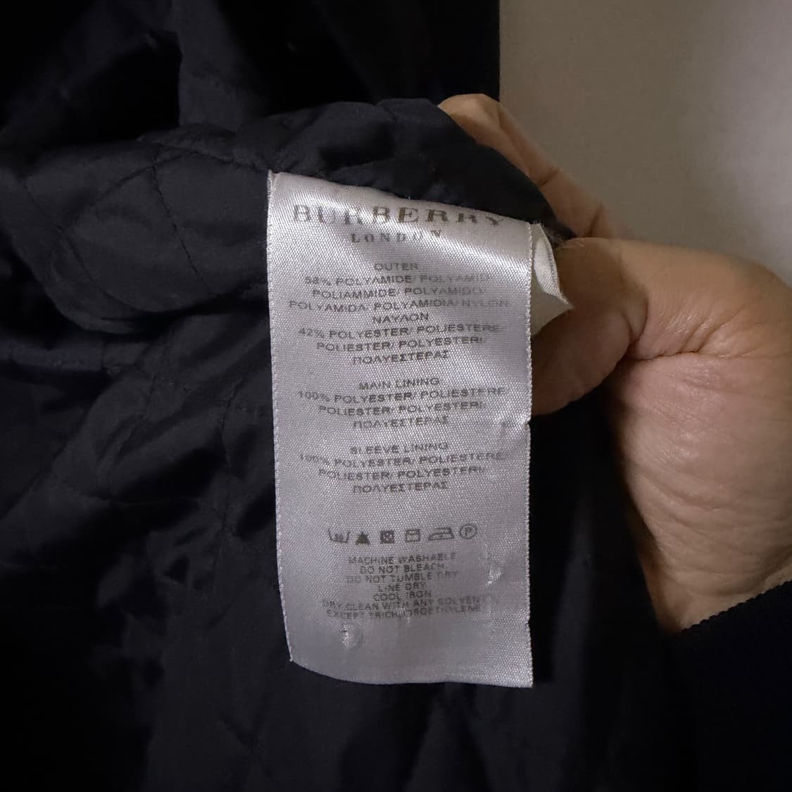 버버리 노바체크 퀄팅 남성 맥코트 M(100-슬림 105) 상품이미지8