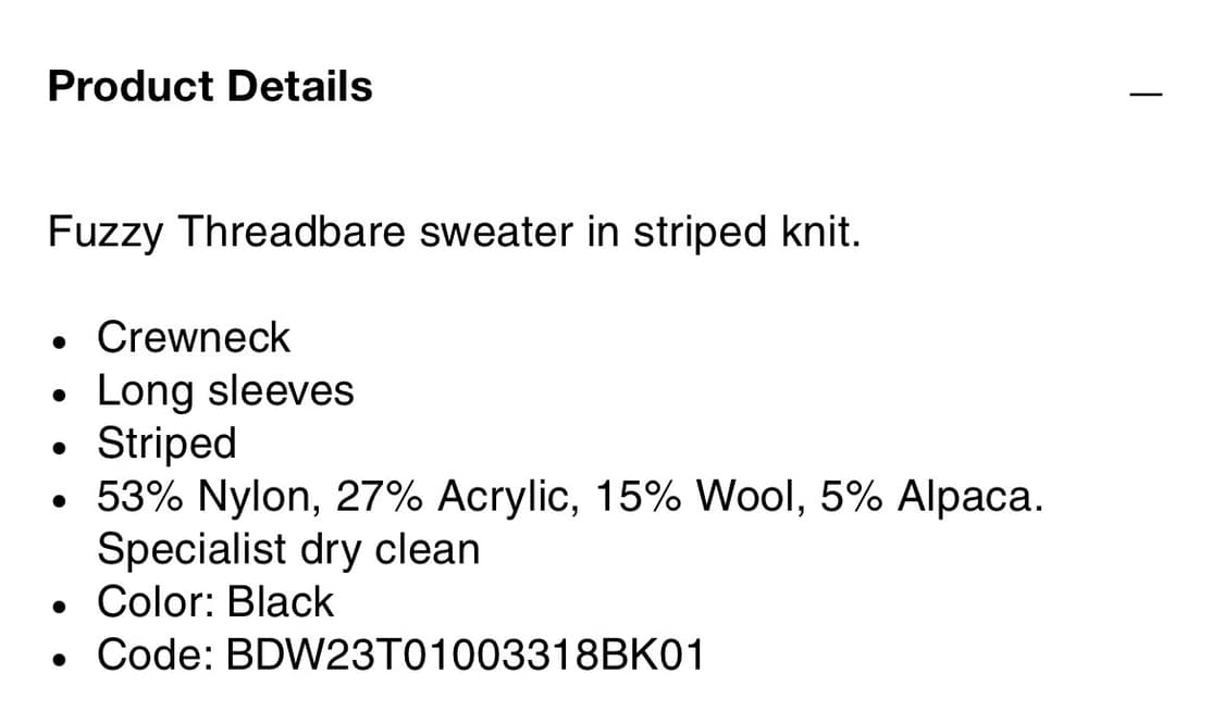 브레인데드 Fuzzy Threadbare Sweater In Black 상품이미지7