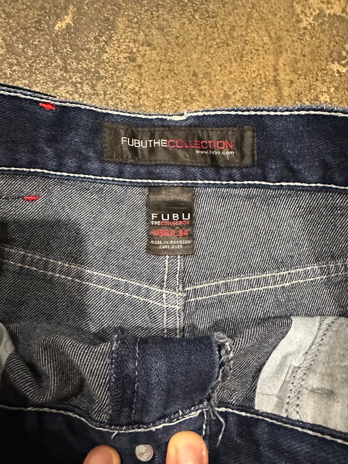 빈티지 00s FUBU 힙합 데님 팬츠  상품이미지4