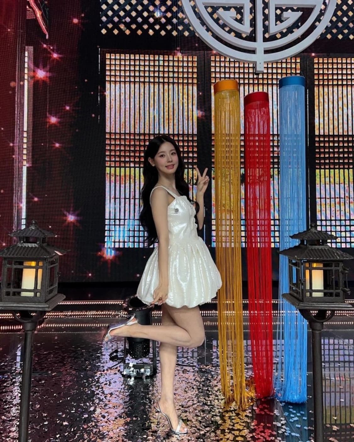 셀프포트레이트 리본 원피스 상품이미지1