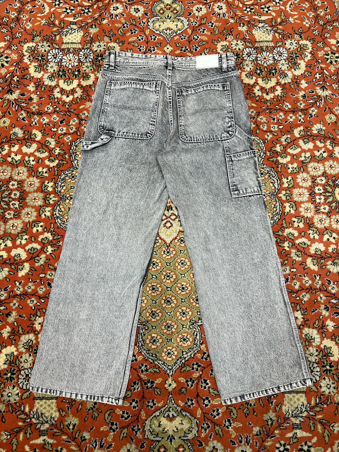 [48] 메종미네드 그레이 카펜터 데님팬츠 상품이미지2