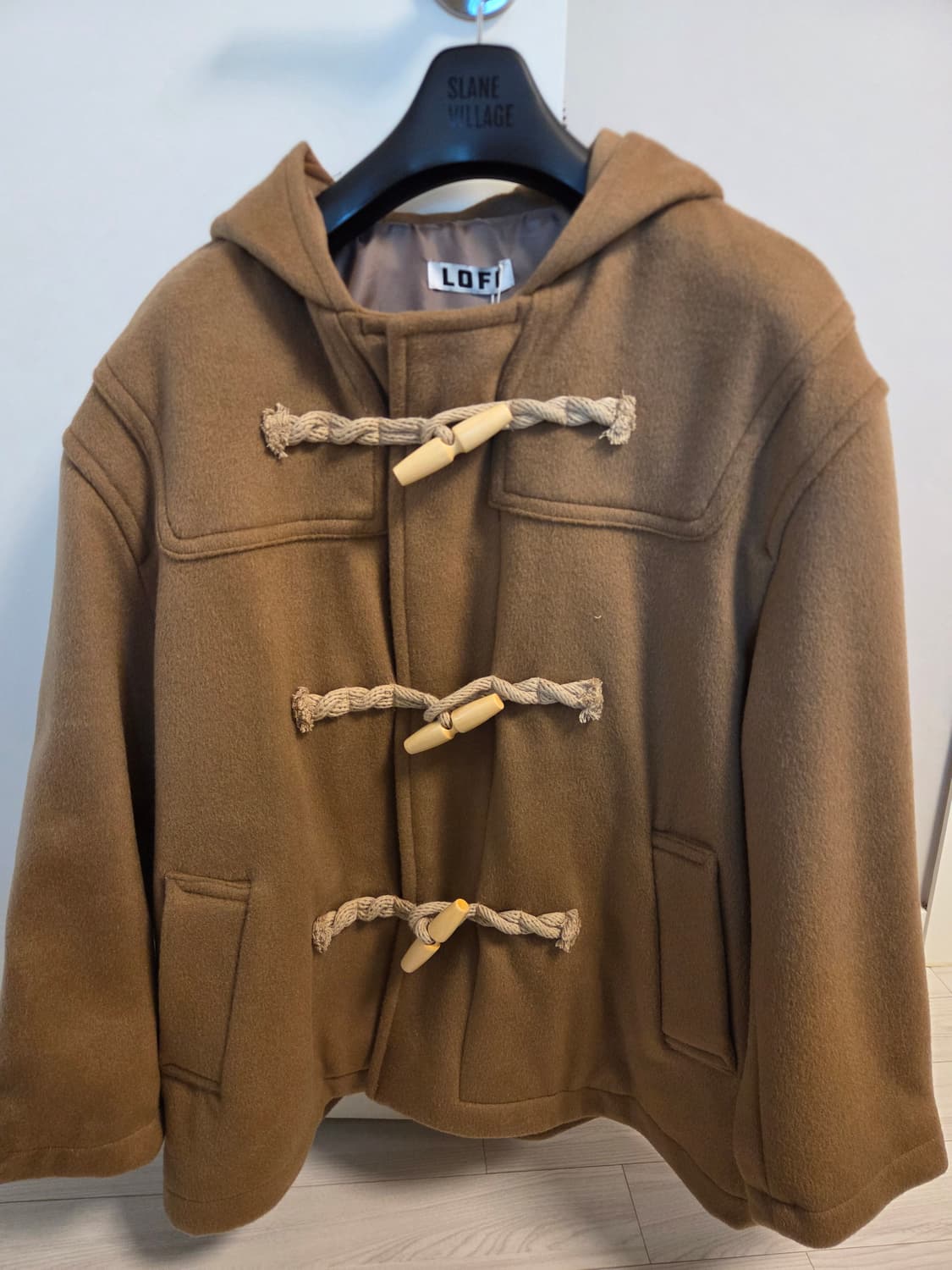 로파이 오버핏 숏 더플 코트 상품이미지2