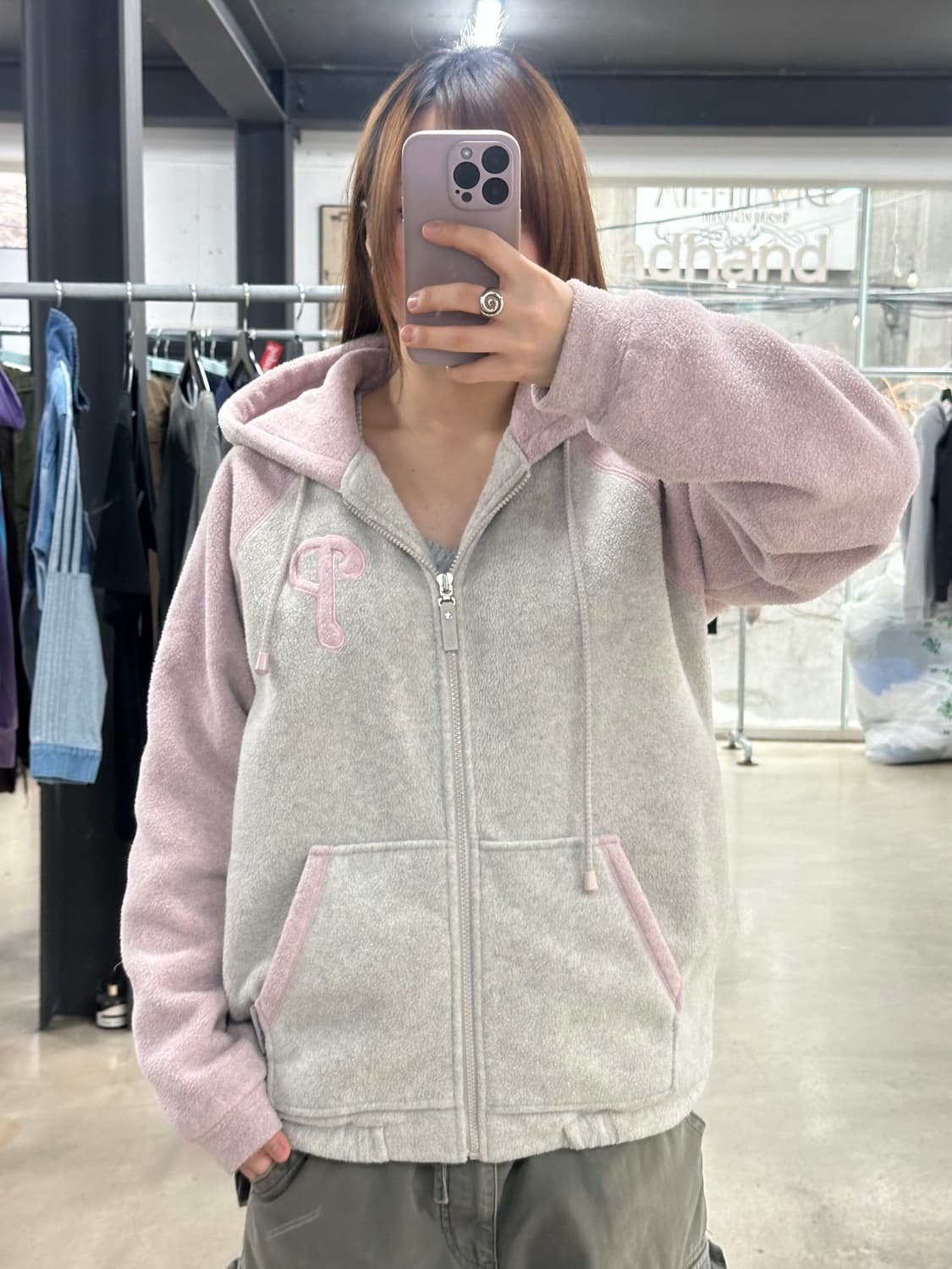 MLB 00s WWS 회핑 플러피 후드자켓 상품이미지1