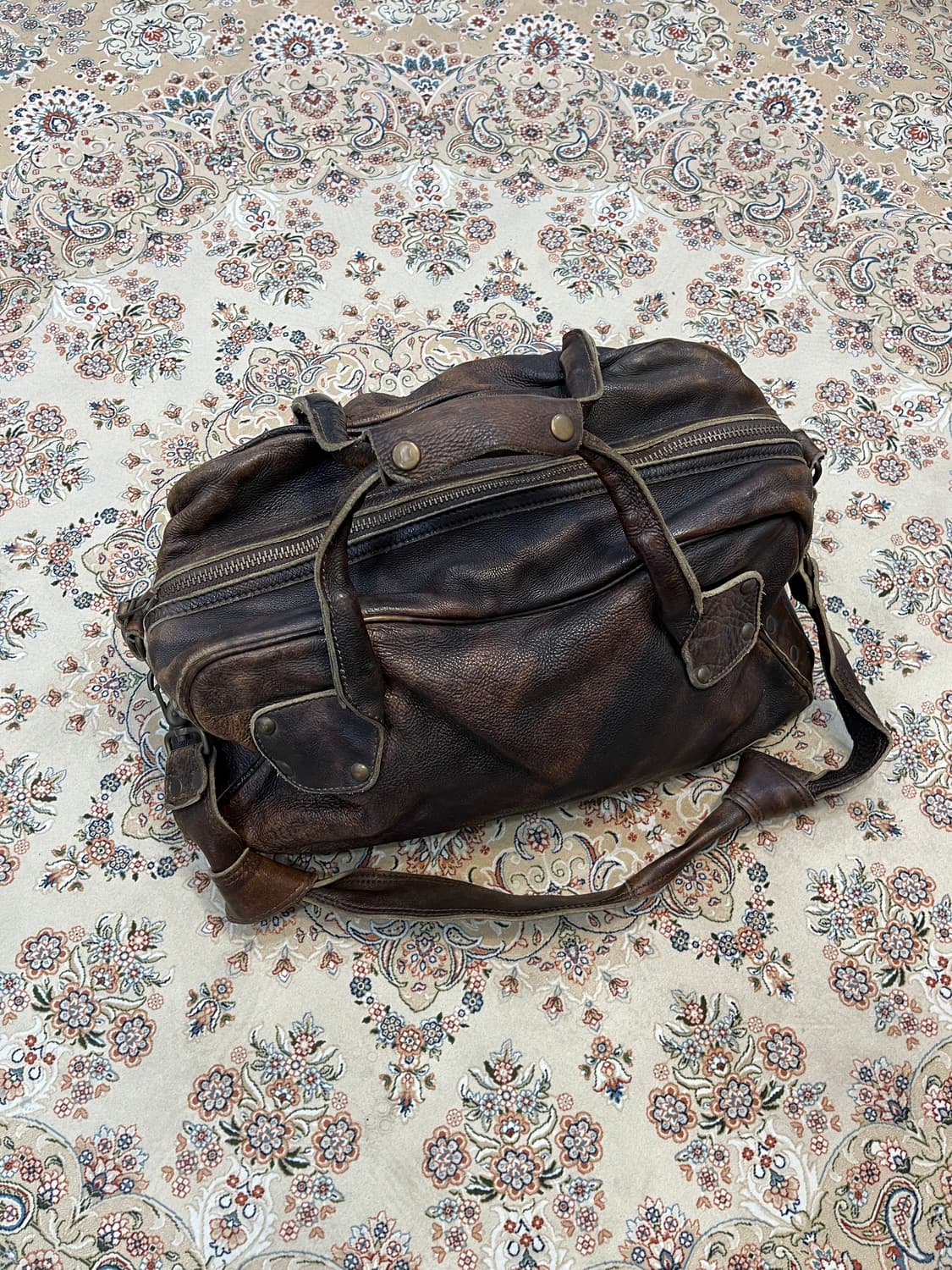 디젤 카우레더 트레블백 가방 상품이미지3