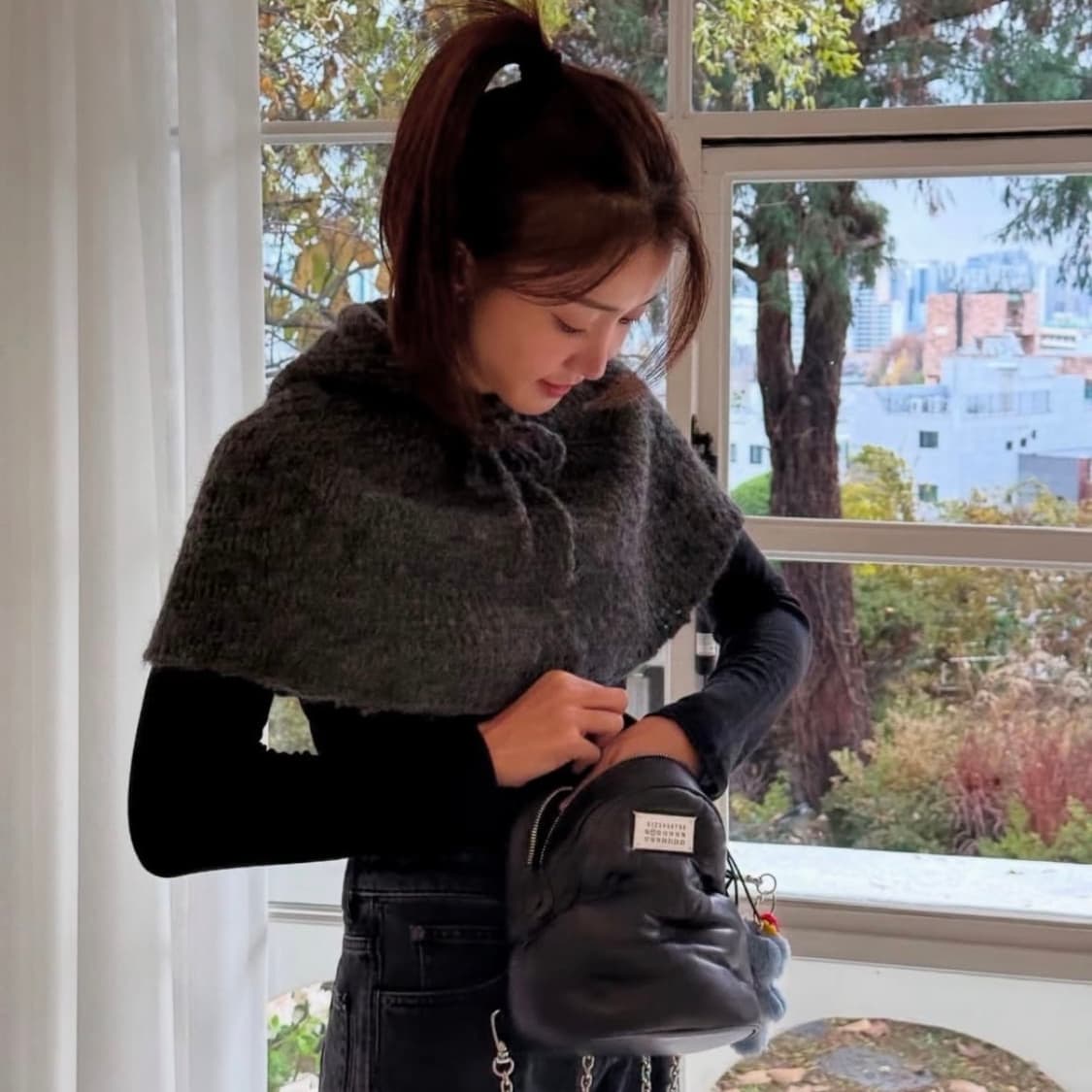 팔로마울 후드 케이프 상품이미지3